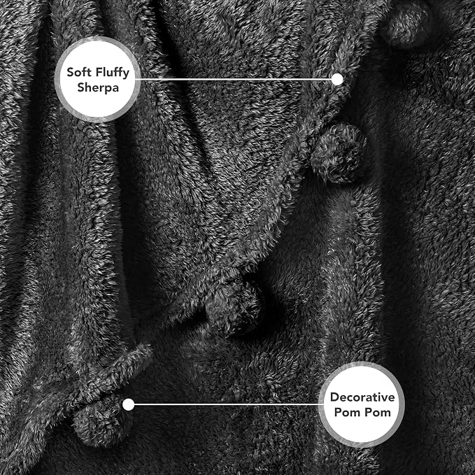 Pavilia Sherpa Throw Blanket - Image 4