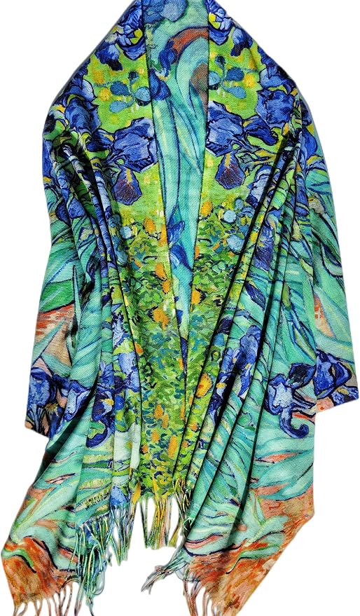 VENVSBEE Reversible Scarf Soft Large Shawl Wrap Blanket Double Sided Art Print - Image 5