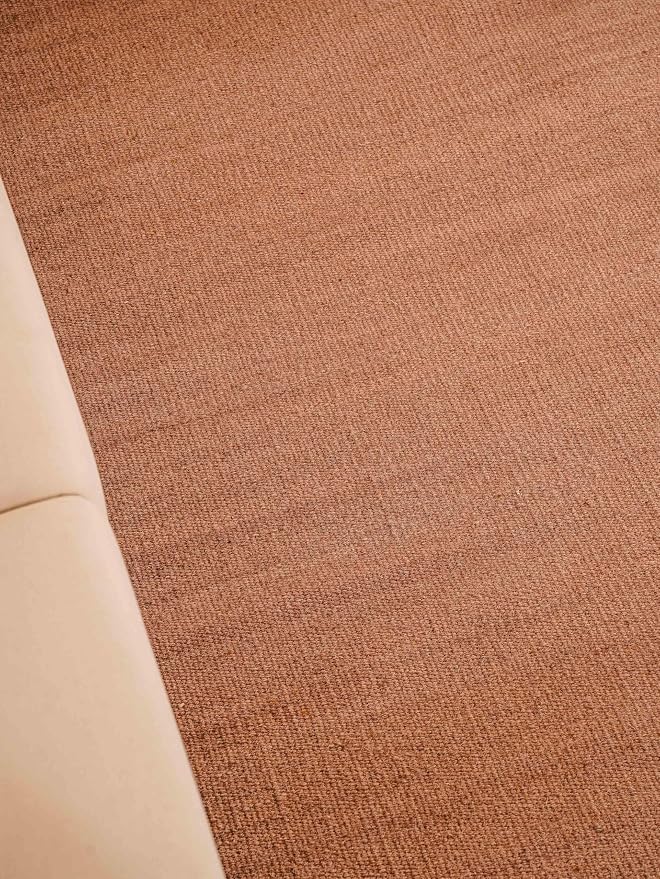 Rugsotic Carpets Hand Woven Flat Weave Kilim Wool 4'x6' Area Rug Solid Light - Image 4