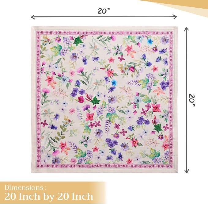 Maison d' Hermine Cloth Napkins Set of 4 100% Cotton Everyday Reusable Square - Image 4