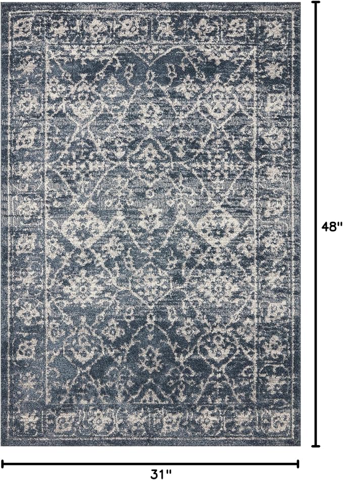 Loloi Magnolia Home by Joanna Gaines Gigi Collection GIG-02 Navy/Stone 2'-7" x - Image 2