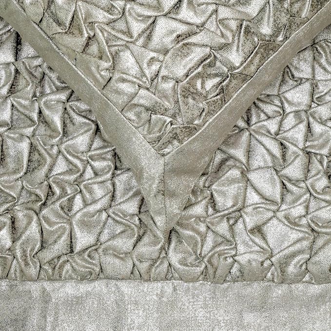 The HomeCentric King/Queen/Twin Silver Decorative Bed Runner CA King 86"x18" - Image 4