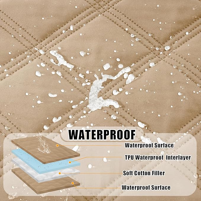 Smiry Waterproof Dog Bed Cover Blanket 68x82, Soft Reversible Pet Blanket - Image 2