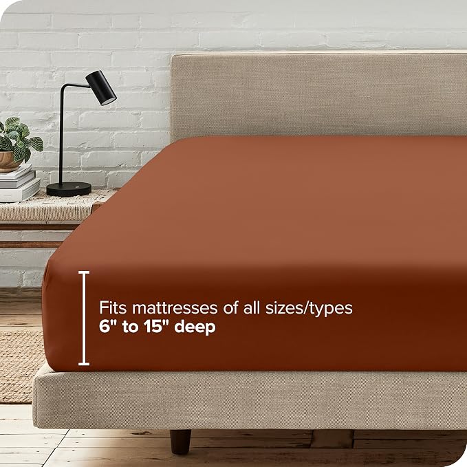Bare Home Fitted Bottom Sheet Twin Extra Long Size - Image 6