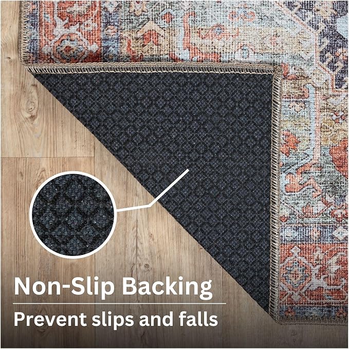 Bloom Rugs Washable Non-Slip 7 ft Runner - Image 8
