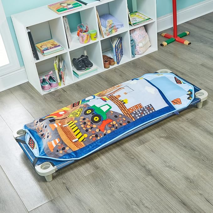 EVERYDAY KIDS Cute Preschooler and Toddler Cot Nap Mat - Image 4