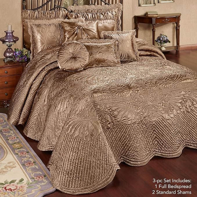 Touch of Class Portia Luxury Bedding | Rich Smoky Topaz | Premier Quilted - Image 2