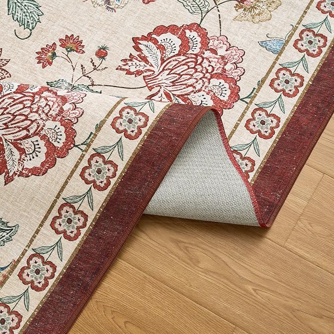 jinchan Elora 6ft Floral Round Rug - Image 7