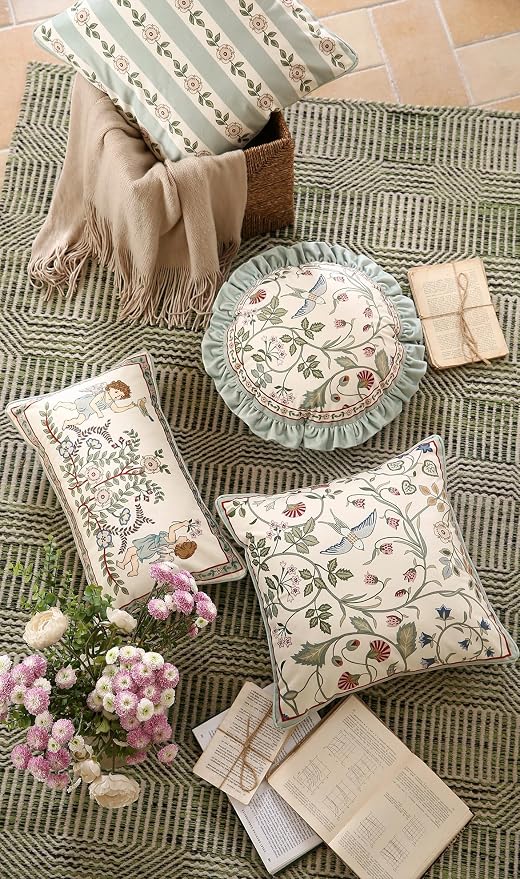 Square Throw Pillow Covers Pack of 2, Decoration Pillows Cushion Covers - Image 8