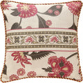 patdrea Designer Throw Pillow Covers, Vintage Red Pillowcases by Welcometopatdrea