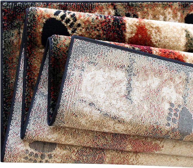 Masada Rugs, Cabin Lodge Area Rug Bear and Cub Scene - Image 5
