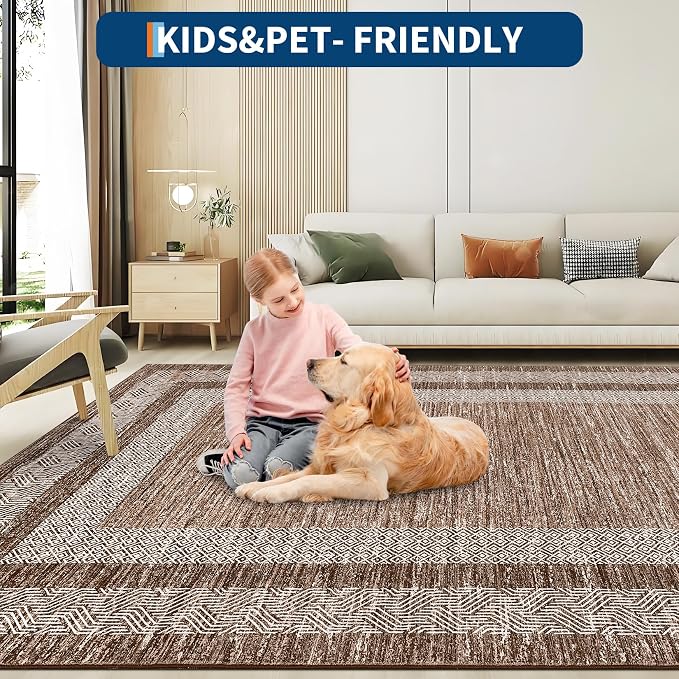 GarveeHome Extra Large Area Rug 10x13 Modern Geometric Rug - Image 6