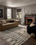 Loloi Jeremiah Brent Bleecker Collection BLE-03 Beige/Stone 9'-2" x 13' Area Rug by Loloi