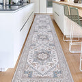 OPPODREAM Thin Entryway Rug 2x12, 2x12 Rug Runner, Neutral Washable Hallways by OPPODREAM