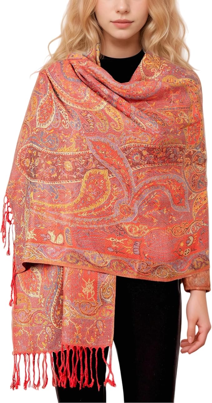 Achillea Big Paisley Pashmina Shawl Wrap by Achillea