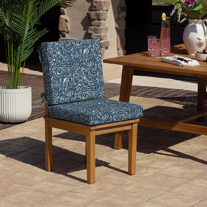 Arden Foam Outdoor Dining Chair Cushion, 20 x 20, Made - Image 2