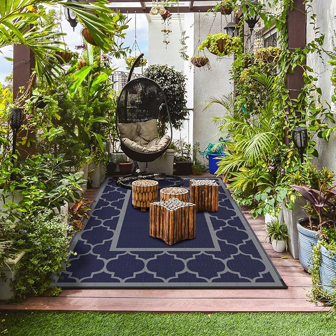 GENIMO 6' x 9' Outdoor Rug Waterproof - Image 2
