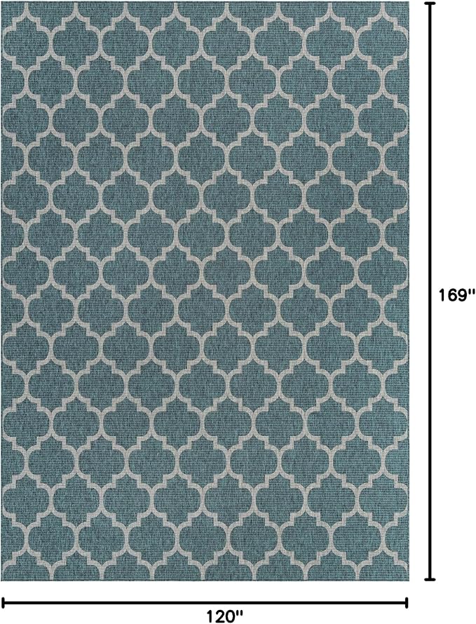 Unique Loom Outdoor Trellis Collection Area Rug - Image 2