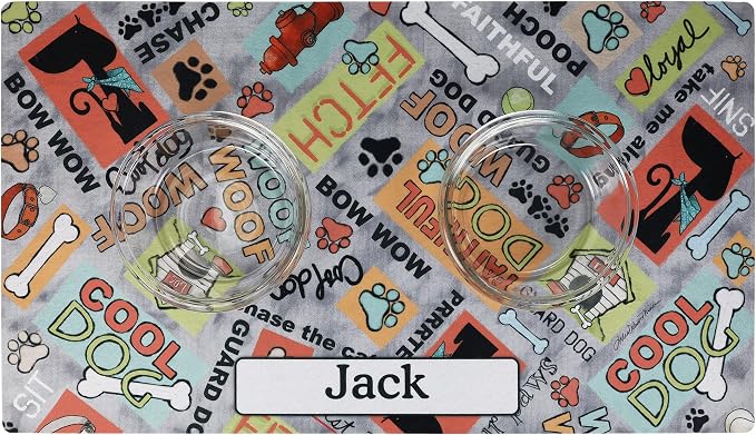 Drymate Personalized Pet Bowl Placemat, Custom Dog & Cat Food Feeding Mat - Image 2