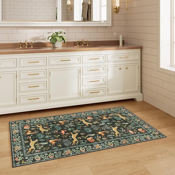 DUKINO 2x4 Rug for Hallway, Washable Kitchen Runner Rug - Image 4