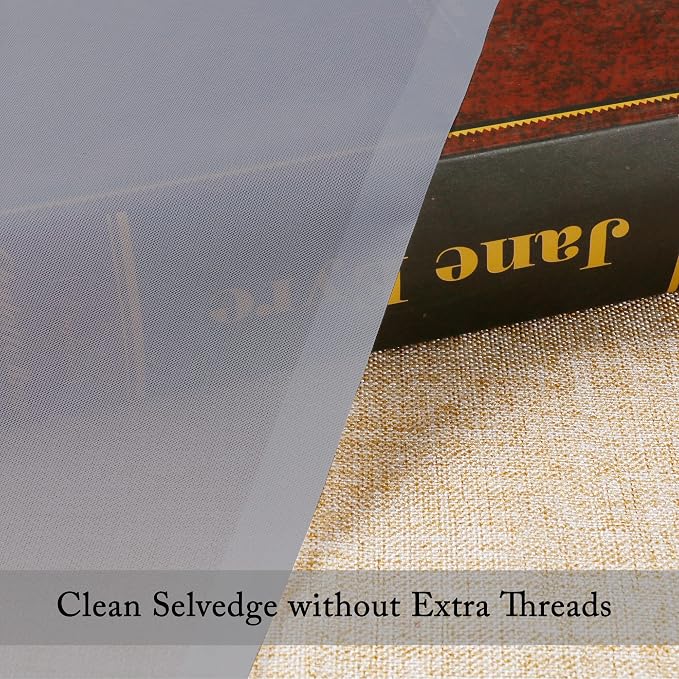 OVZME 2 Panels Grey Sheer Curtains, Elegant Light Filtering Sheer Curtains - Image 3