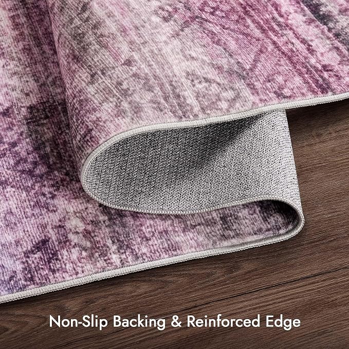 Kokia Abstract Area Rug Living Room 5x7 Colorful Washable Large Rug Bedroom - Image 6