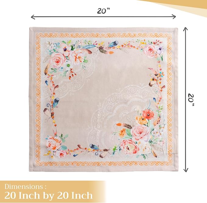 Maison d' Hermine Cloth Napkins Set of 4 100% Cotton Everyday Reusable Square - Image 4