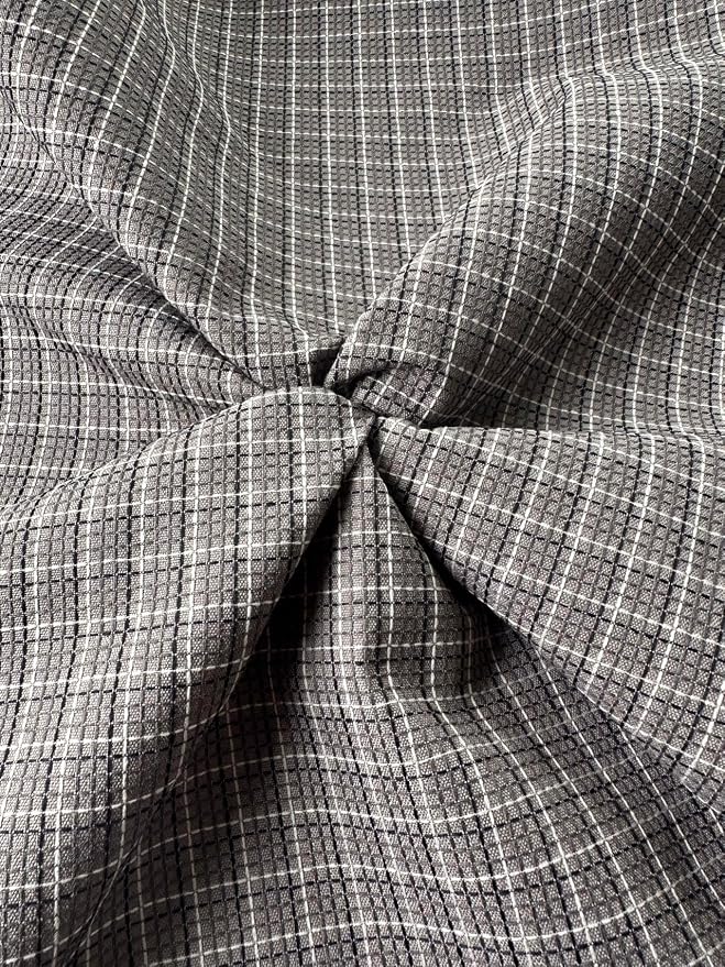 OctoRose 3 Side Zipper Upholstery Checked-Grey, Twin Size Futon Cover Sofa - Image 2