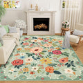DUKINO 6x9 Area Rug, Floral Rugs by DUKINO