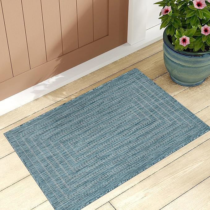 Adiva Rugs Outdoor Indoor Area Rug, Weather Resistant, Stain Resistant Floor Mat by AdivaRugs