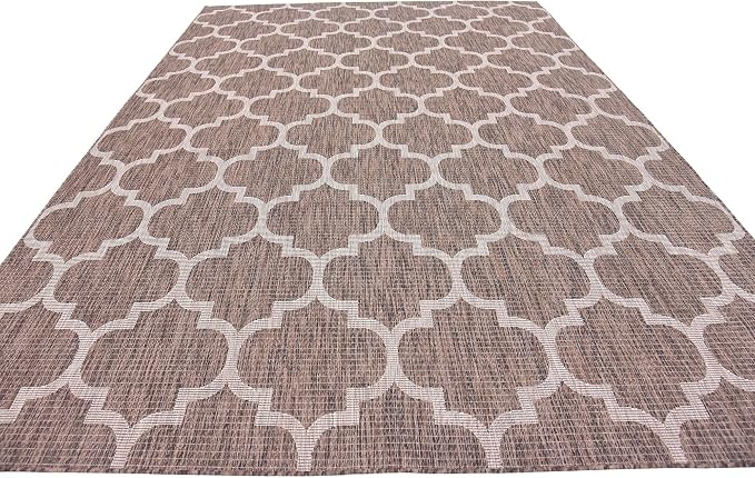 Unique Loom Outdoor Trellis Collection Area Rug - Image 5