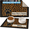 Drymate Personalized Pet Bowl Placemat, Custom Dog & Cat Food Feeding Mat by Drymate