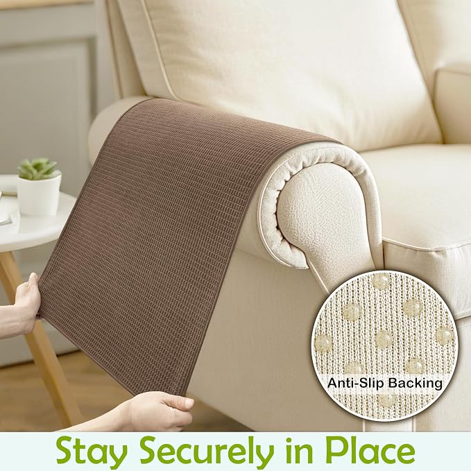 Couch Arm Covers, Sofa Arm Covers, Waterproof Armrest Cover - Image 5