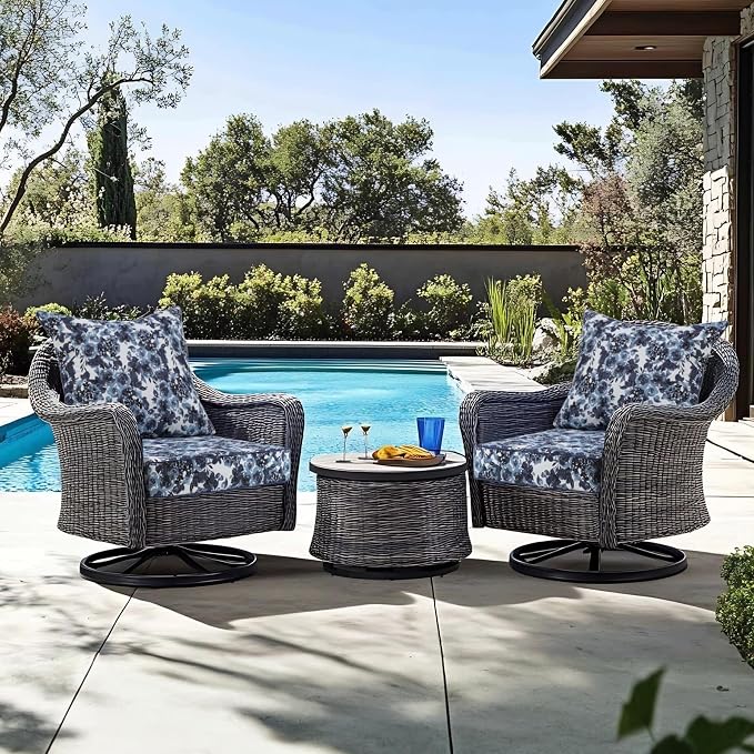 Favoyard Outdoor Seat Cushion 19 x 19 x 3 in Waterproof Pattern Fade Resistant - Image 3
