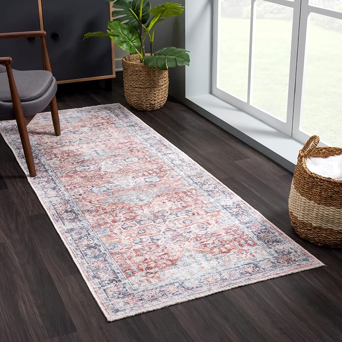 Bloom Rugs Caria Washable Non-Slip 7 ft Runner by BloomRugs