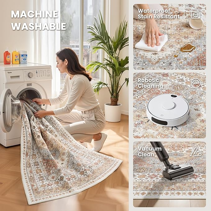 zesthome Washable Round Area Rugs - Image 4