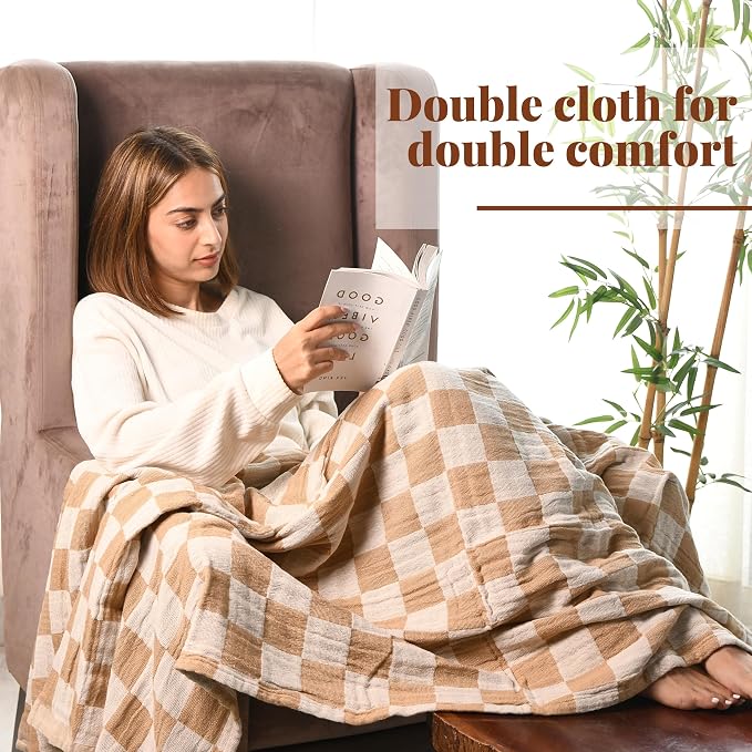 Folkulture Throw Blanket for Couch 50" x 60" |100% Recycled Cotton Couch - Image 6