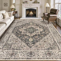 Tangsoo 8x10 Area Rugs for Living Room, 8x10 Washable Rug Vintage Indoor Non by Tangsoo
