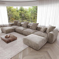 JACH 181" Oversized Modular Sectional Sofa, U-Shaped Deep 4-Seats Sectional by Unknown