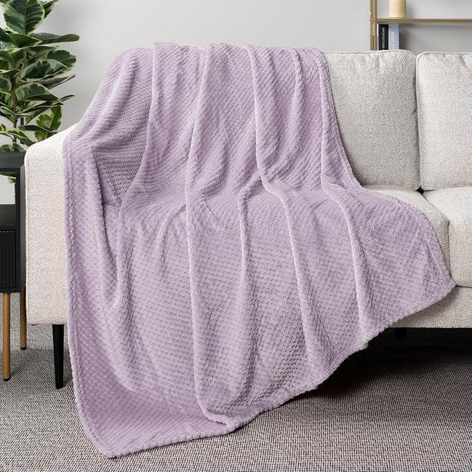 PAVILIA Lavender Purple Throw Blanket - Image 3