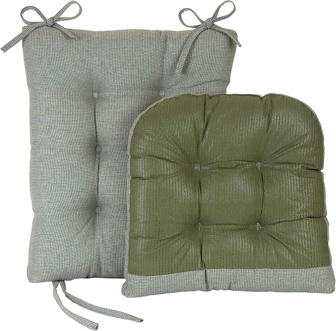 Klear Vu Omega Non-Slip Rocking Chair Cushion, Assembled in USA, Thick Tufted - Image 3