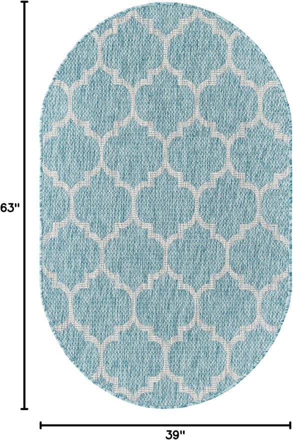 Unique Loom Outdoor Trellis Collection Area Rug - Image 2