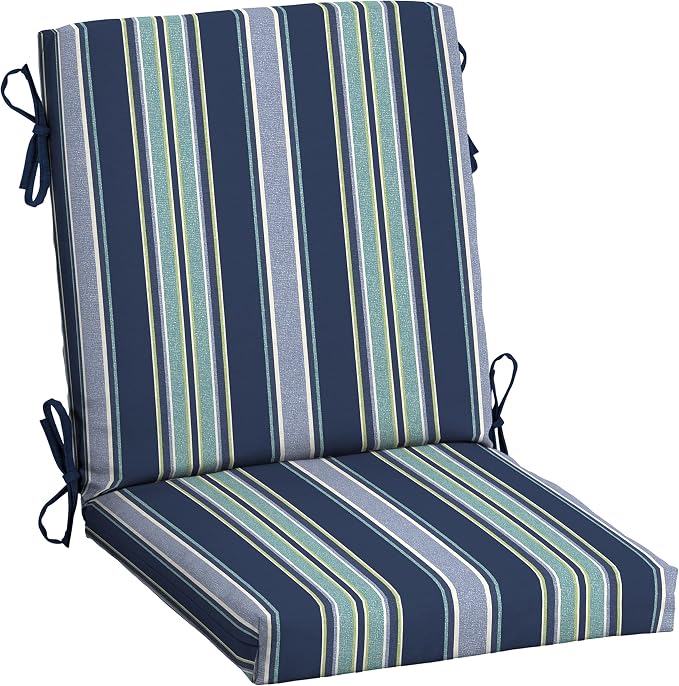 ARDEN Outdoor Midback Chair Cushion, 18 x 16.5, Water Repellent, Fade Resistant by ARDEN