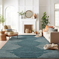 Rugshop Bohemian Stripe Stain Resistant High Traffic Living Room Kitchen by Rugshop
