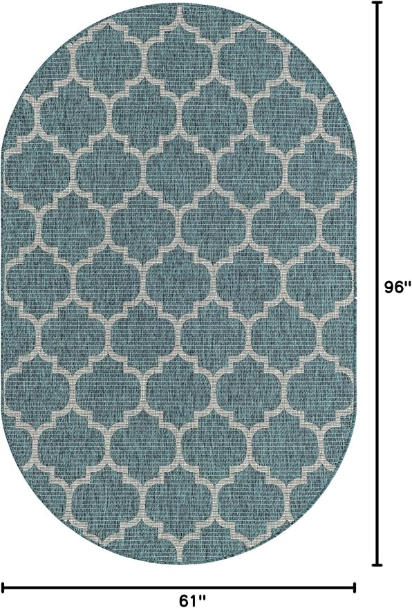 Unique Loom Outdoor Trellis Collection Area Rug - Image 2