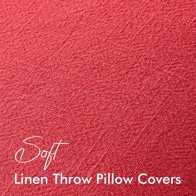 EMEMA Christmas Throw Pillow Covers Decorative Linen Pillow Covers 18x18 Inch - Image 6