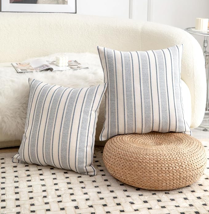 Decorative Boho Throw Pillow Covers, Farmhouse Textured Pillow Case, 20 x 20 - Image 6