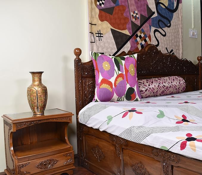 Lily Pink Flower Pillow Cover | Suzani Accent Pillow | Outdoor Floral Pillows | - Image 3
