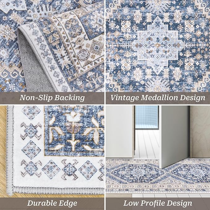 zesthome Washable Runner Rug 2.5x16 - Image 3