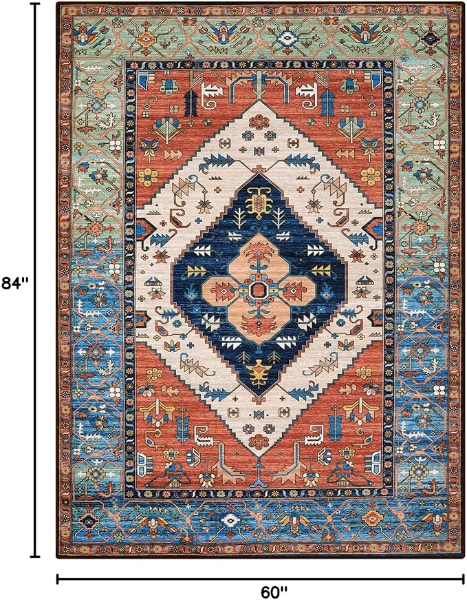 Lahome Boho Machine Washable Rugs - Image 2